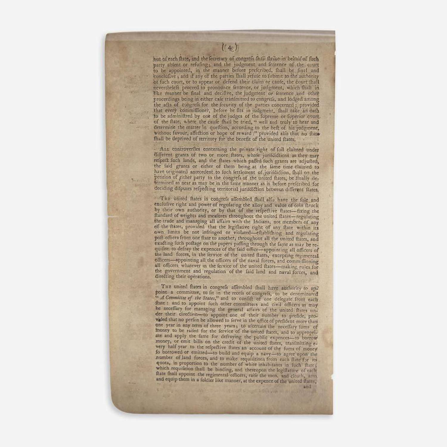 [Americana] Articles of Confederation and Perpetual Union...
