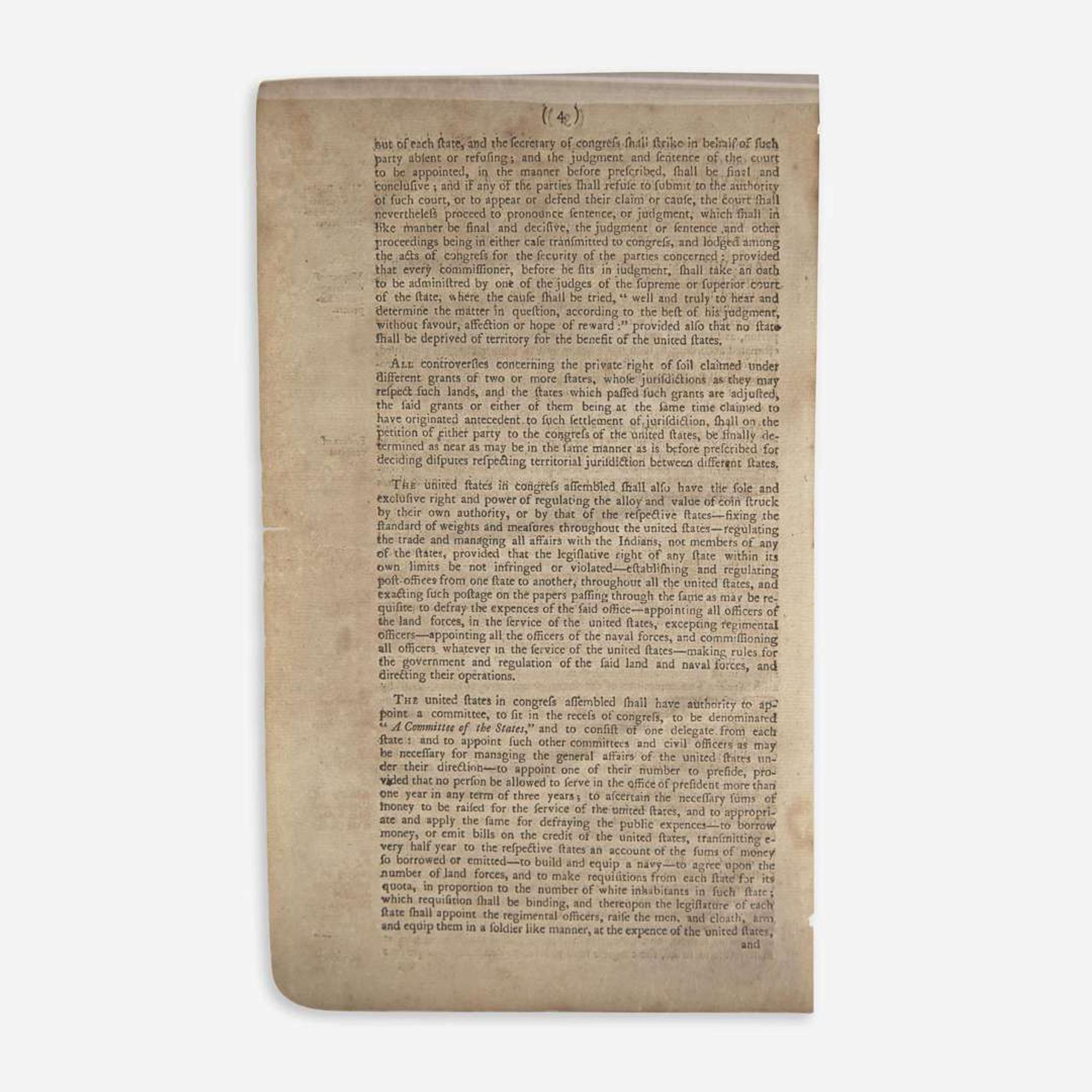[Americana] Articles of Confederation and Perpetual Union...