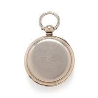 SILVER OPEN FACE POCKET WATCH