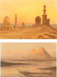 Tombeaux des Kalifes and Les Pyramides à Soleil Levant (a pair of works)