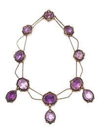 ANTIQUE, AMETHYST NECKLACE