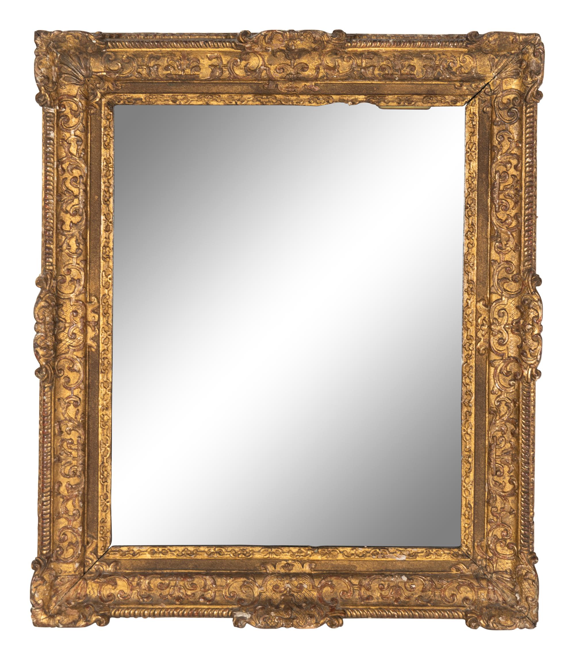 A Continental Giltwood Mirror