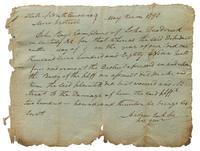 JACKSON, Andrew (1767-1845). Early autographed document signed ("Andrew Jackson"), as solicitor of the Western District of NC, 1790
