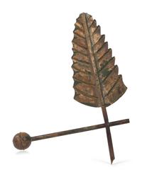 A Gilt Copper Quill Weather Vane
