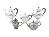 A Group of Assorted Pewter Table Articles