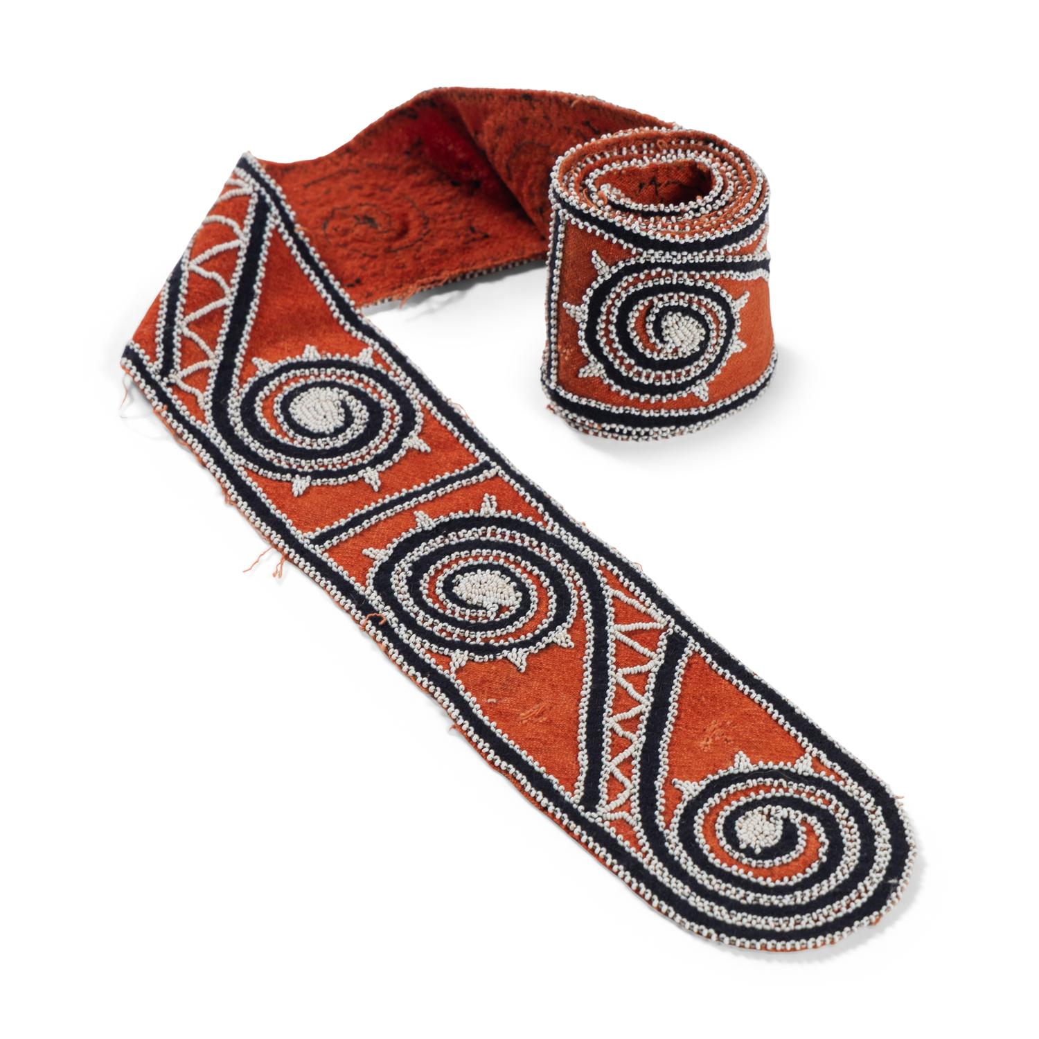 Choctaw Beaded Wool Sash