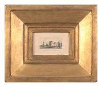 A Miniature Engraving Depicting The Woodlands, Philadelphia, PA, Early 19th Century