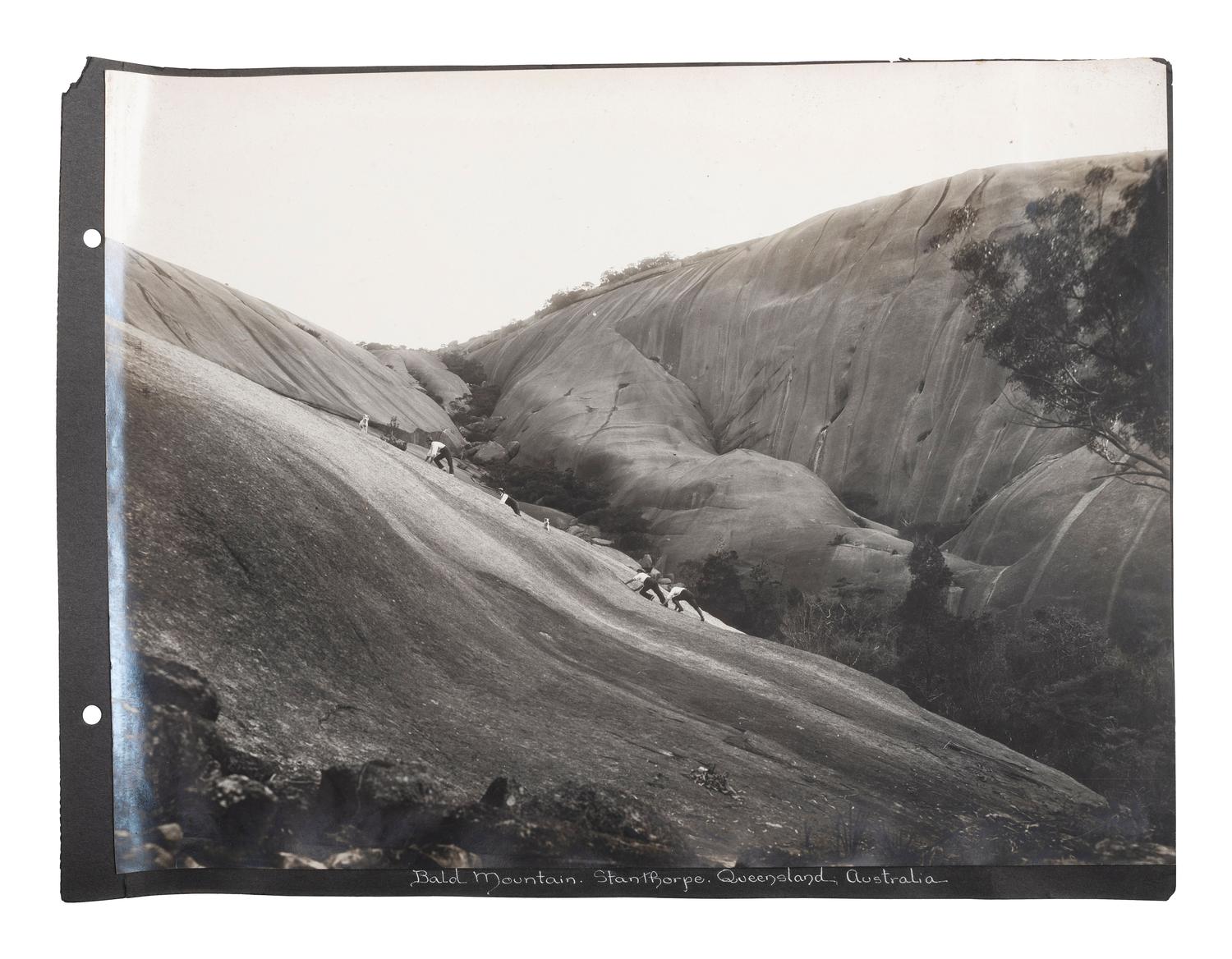 [EARLY PHOTOGRAPHY] -- [AUSTRALIA]. Album containing photographs of Queensland, Australia, incl. images of landscapes, timber hauling, and aboriginal Australians.
