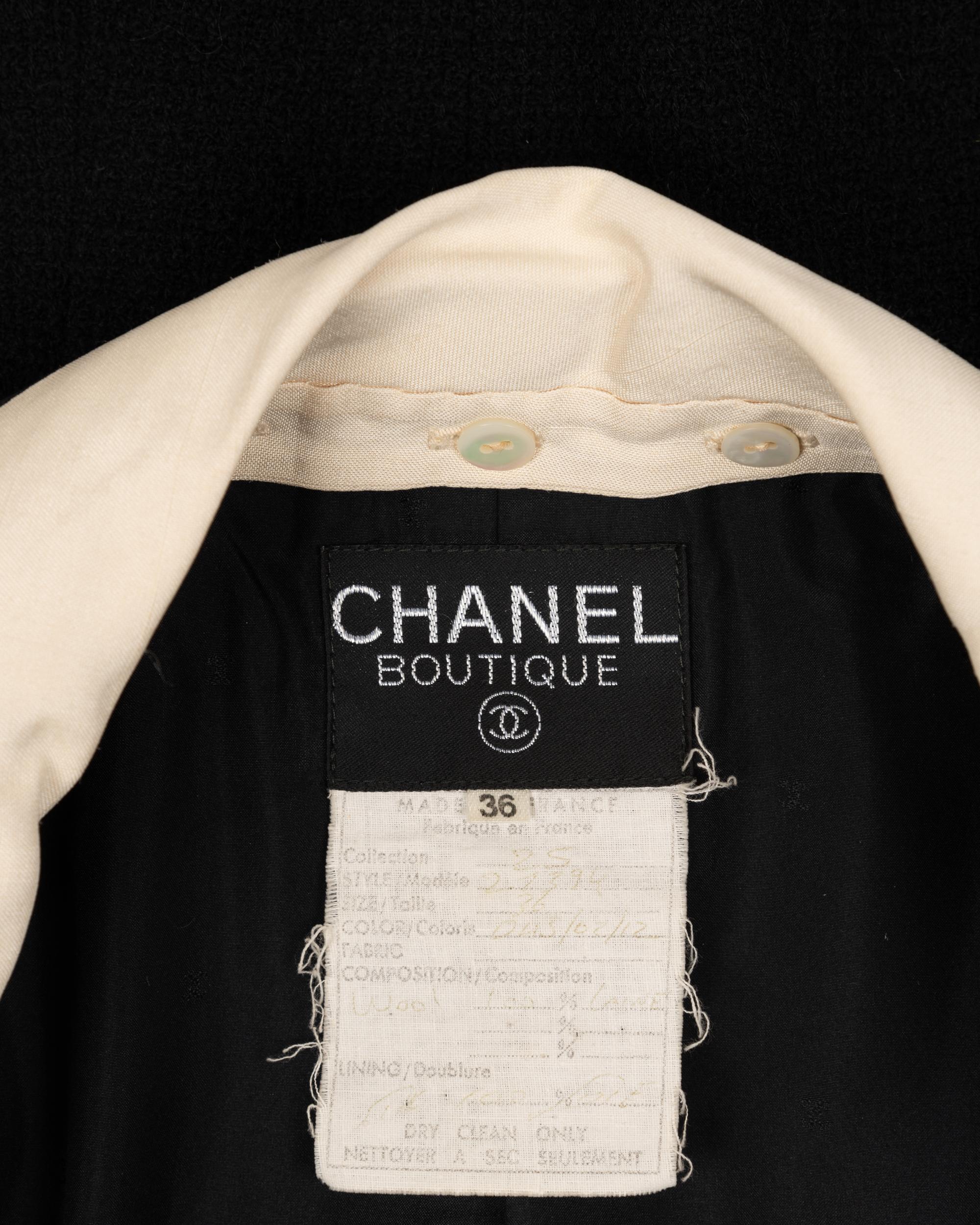 Chanel Wool Fitted Jacket, 1980-90s