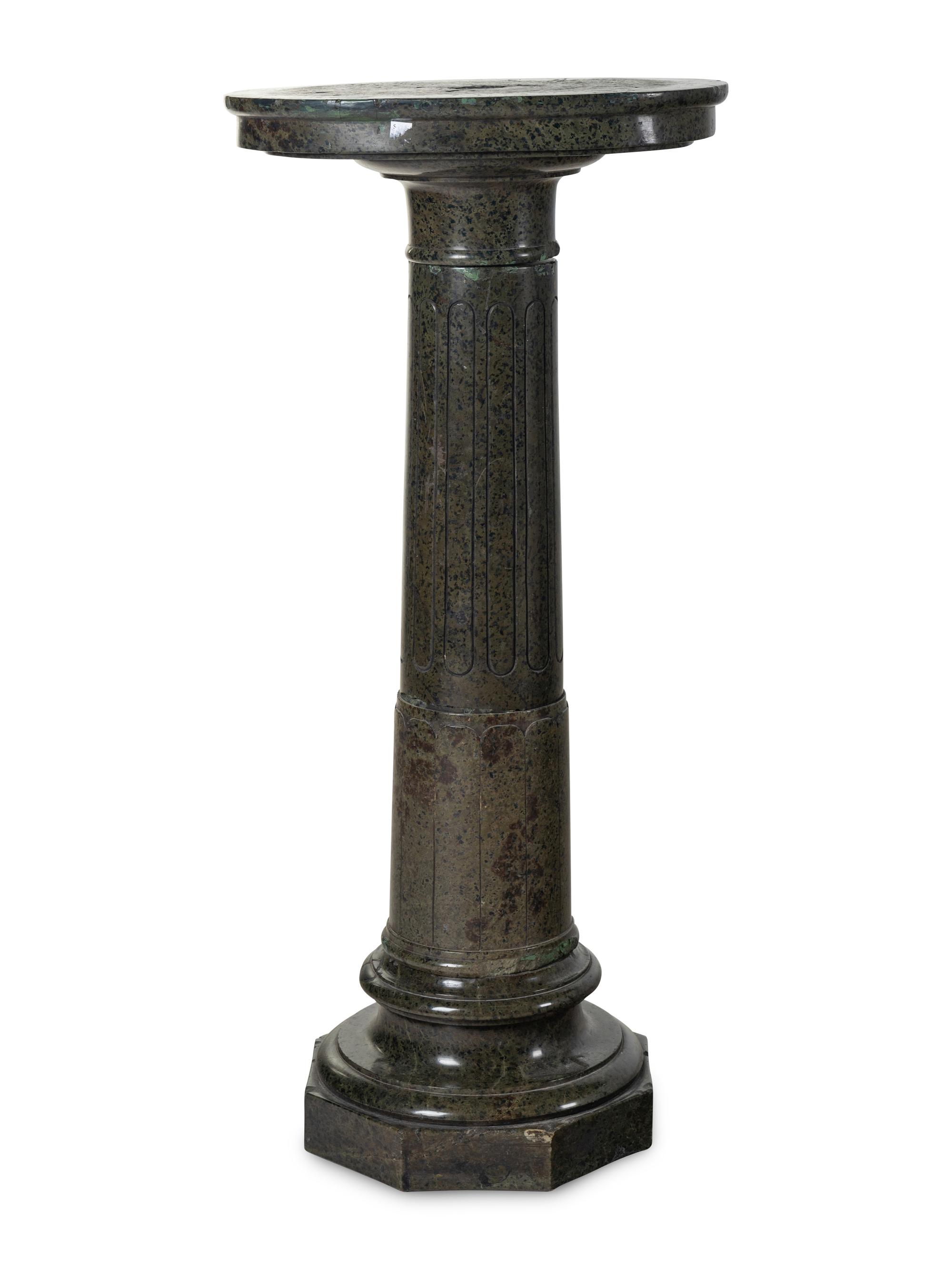 A Continental Marble Pedestal