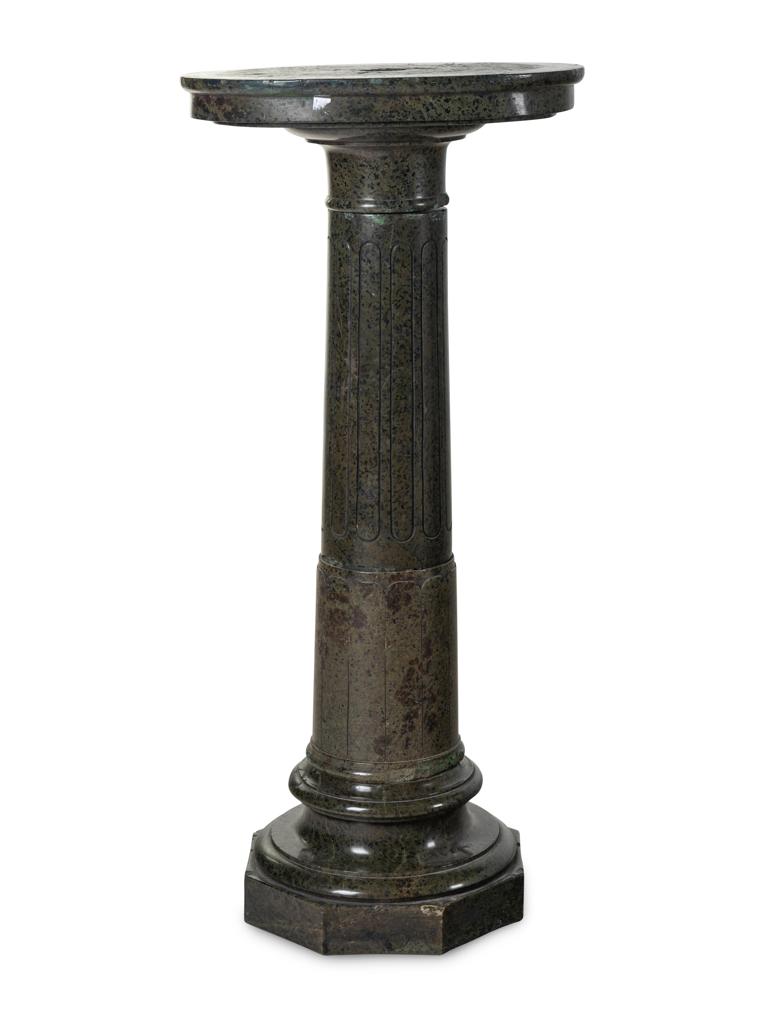 A Continental Marble Pedestal