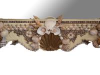 A French Shell Encrusted Framed Mirror — 20th Century