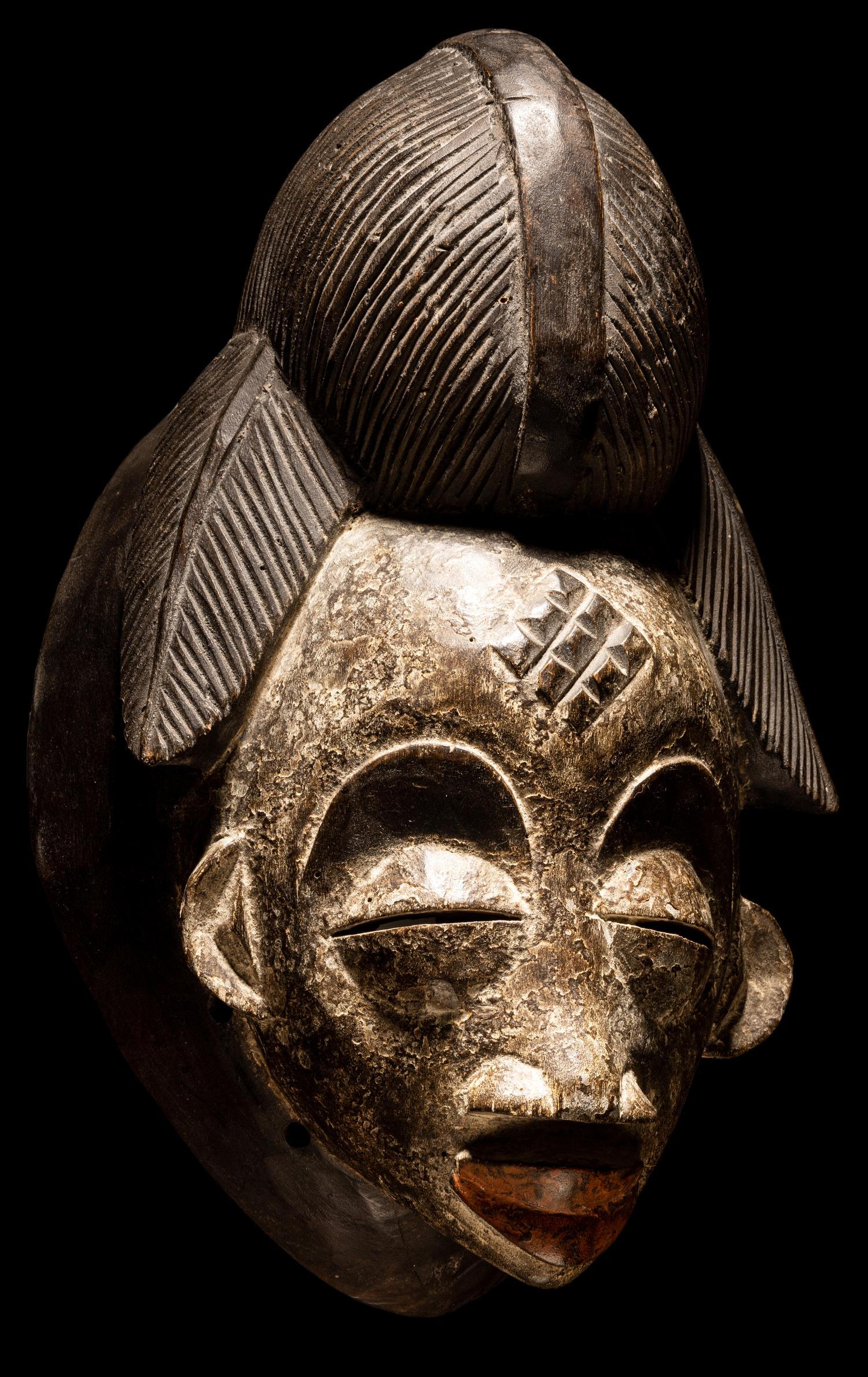 Two Punu Wood Masks