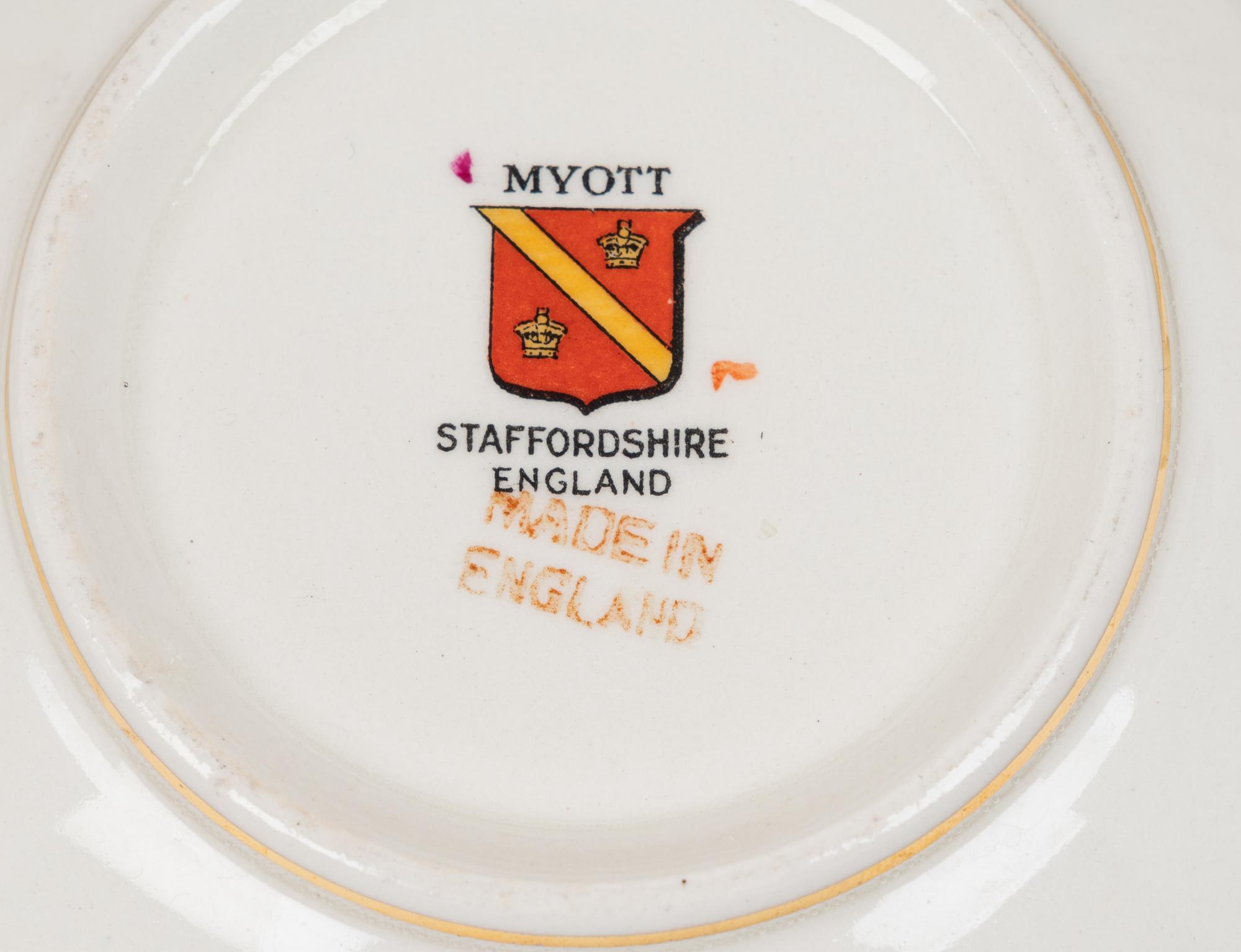A Myott Staffordshire Chelsea Bird Partial Dinner Service