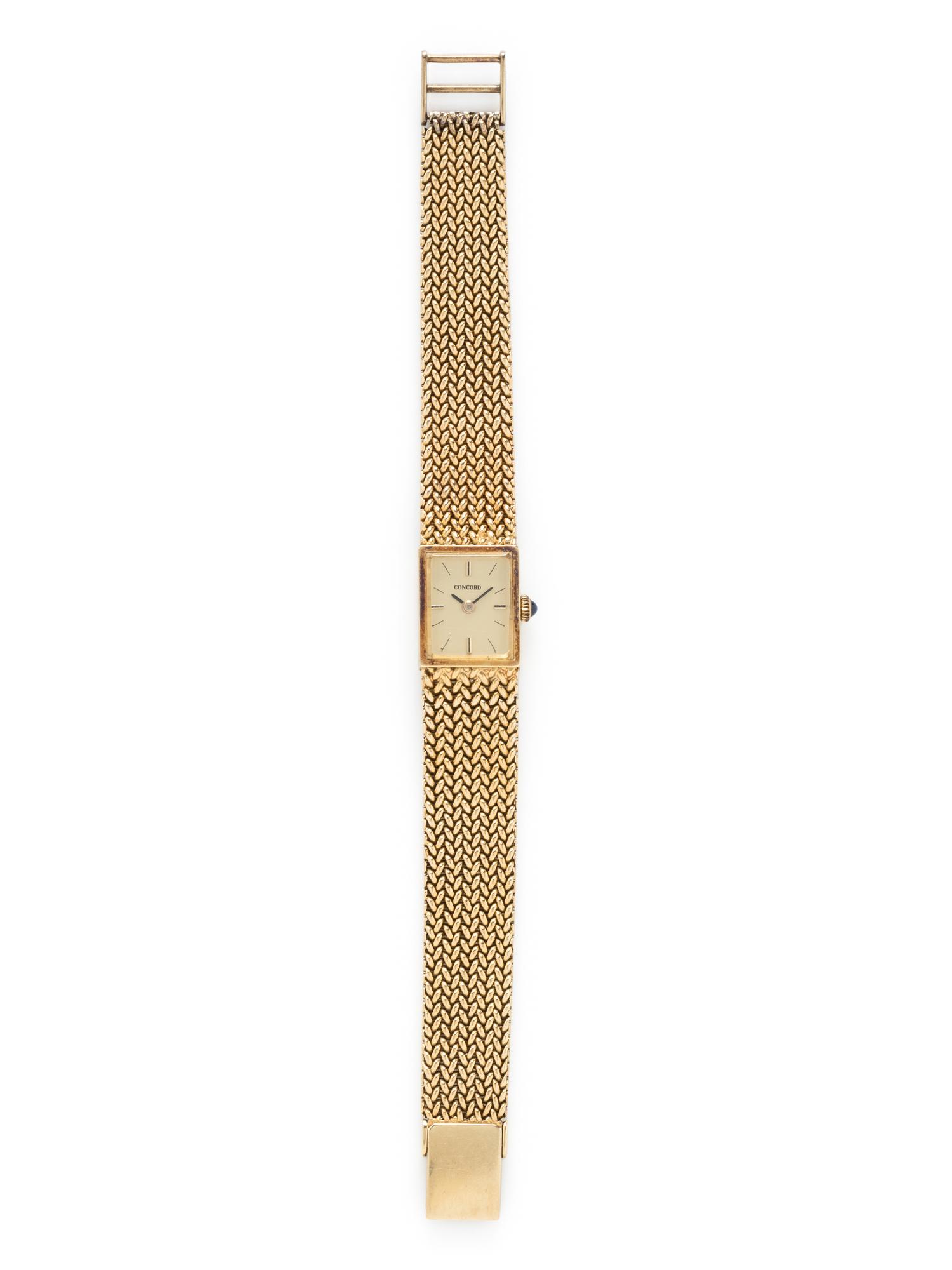 CONCORD, YELLOW GOLD WATCH