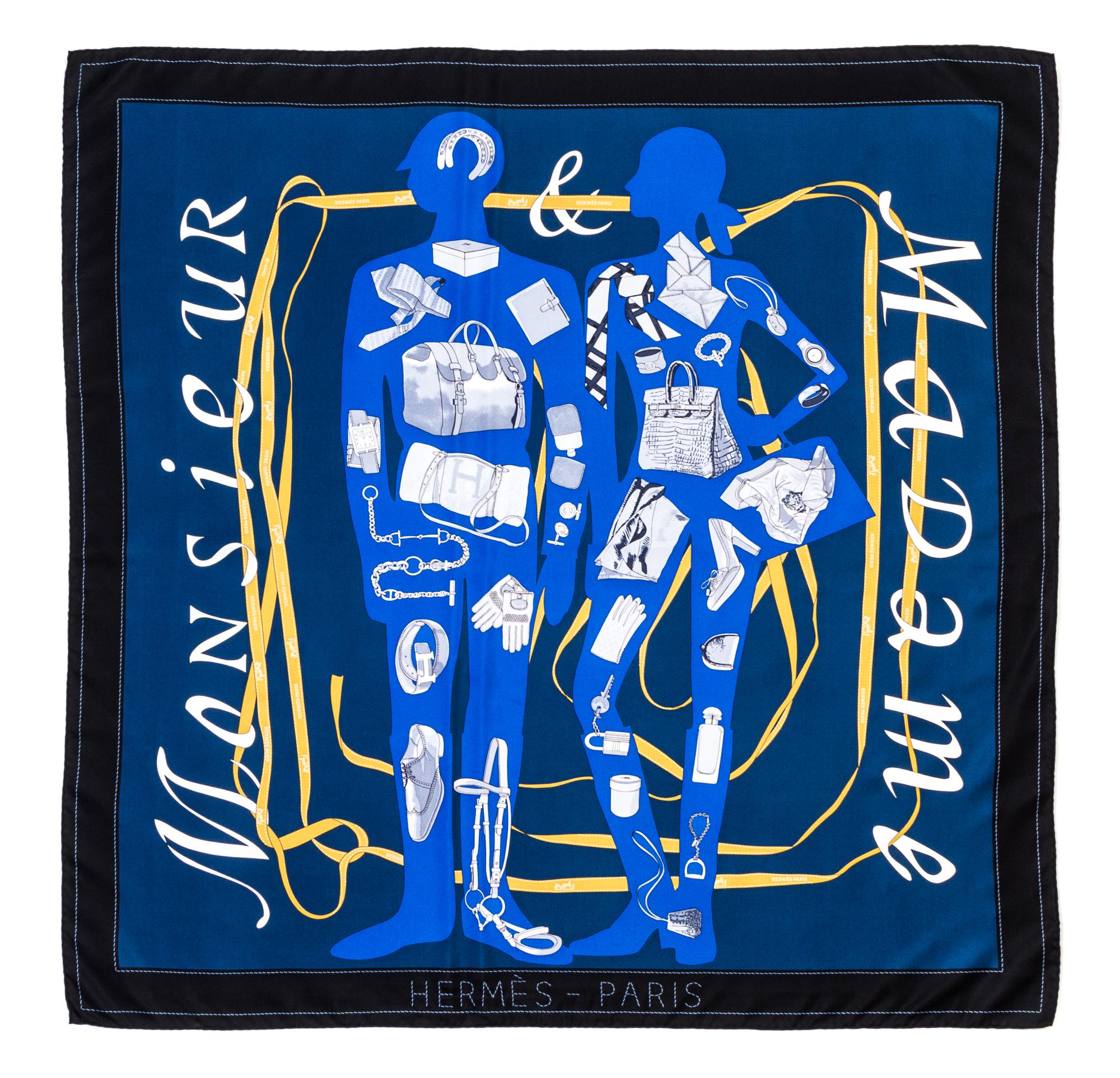 An Hermes 90cm Silk Scarf, 36" x 36".