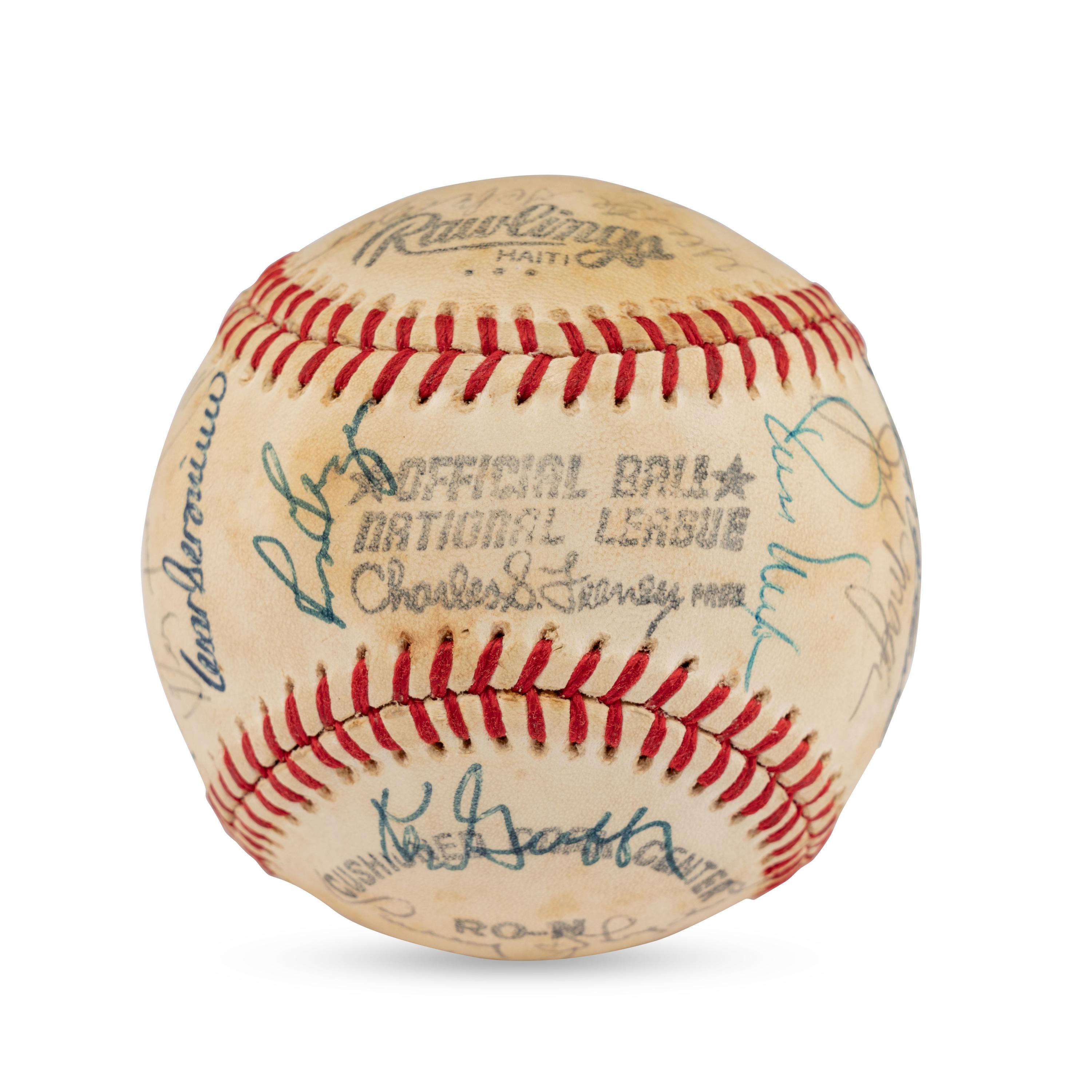 A 1978 Cincinnati Reds Team Signed Autograph Baseball