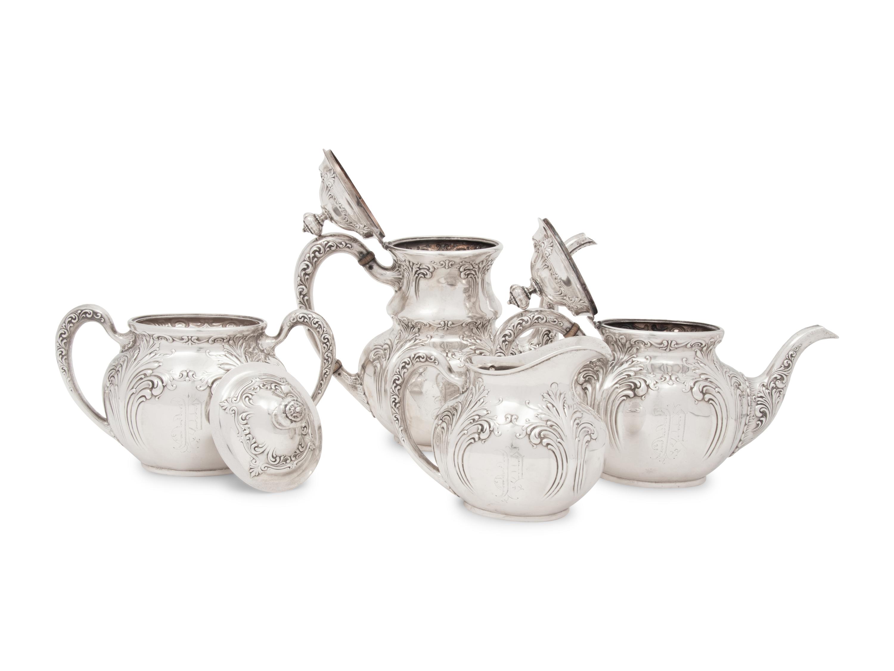 An American Silver Four-Piece Tea and Coffee Service