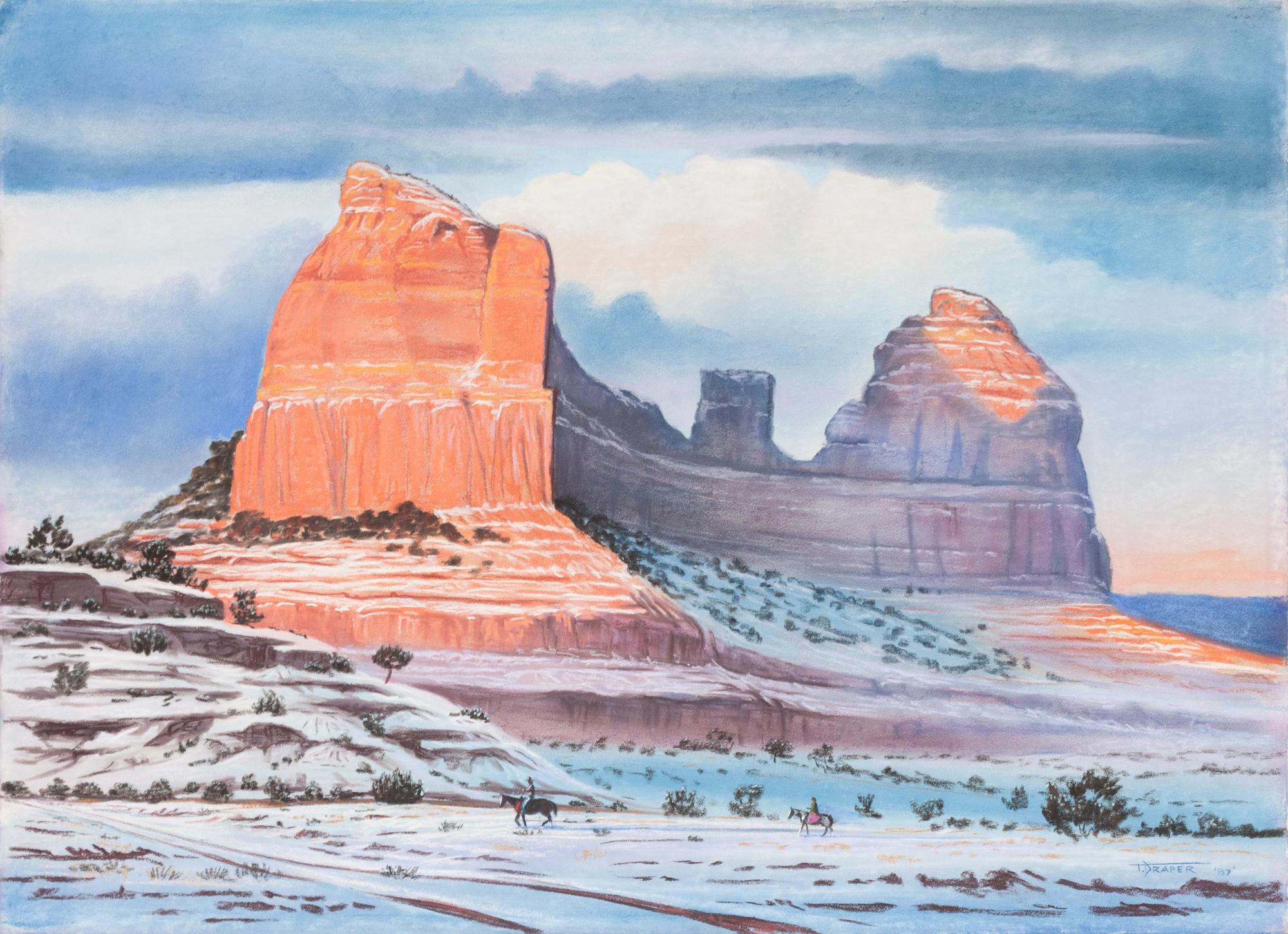 Two Riders on Horseback , 1987
