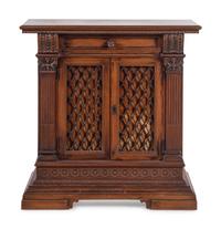 An Italian Baroque Style Walnut Cabinet