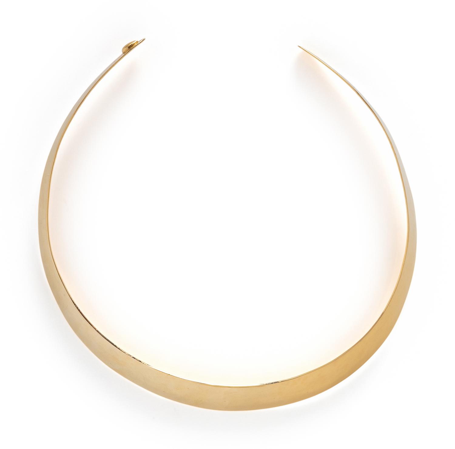 YELLOW GOLD COLLAR NECKLACE