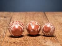 Miniature Sgraffito Redware Pottery
