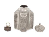 A Russian Silver Tea Caddy