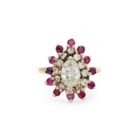 DIAMOND AND RUBY RING