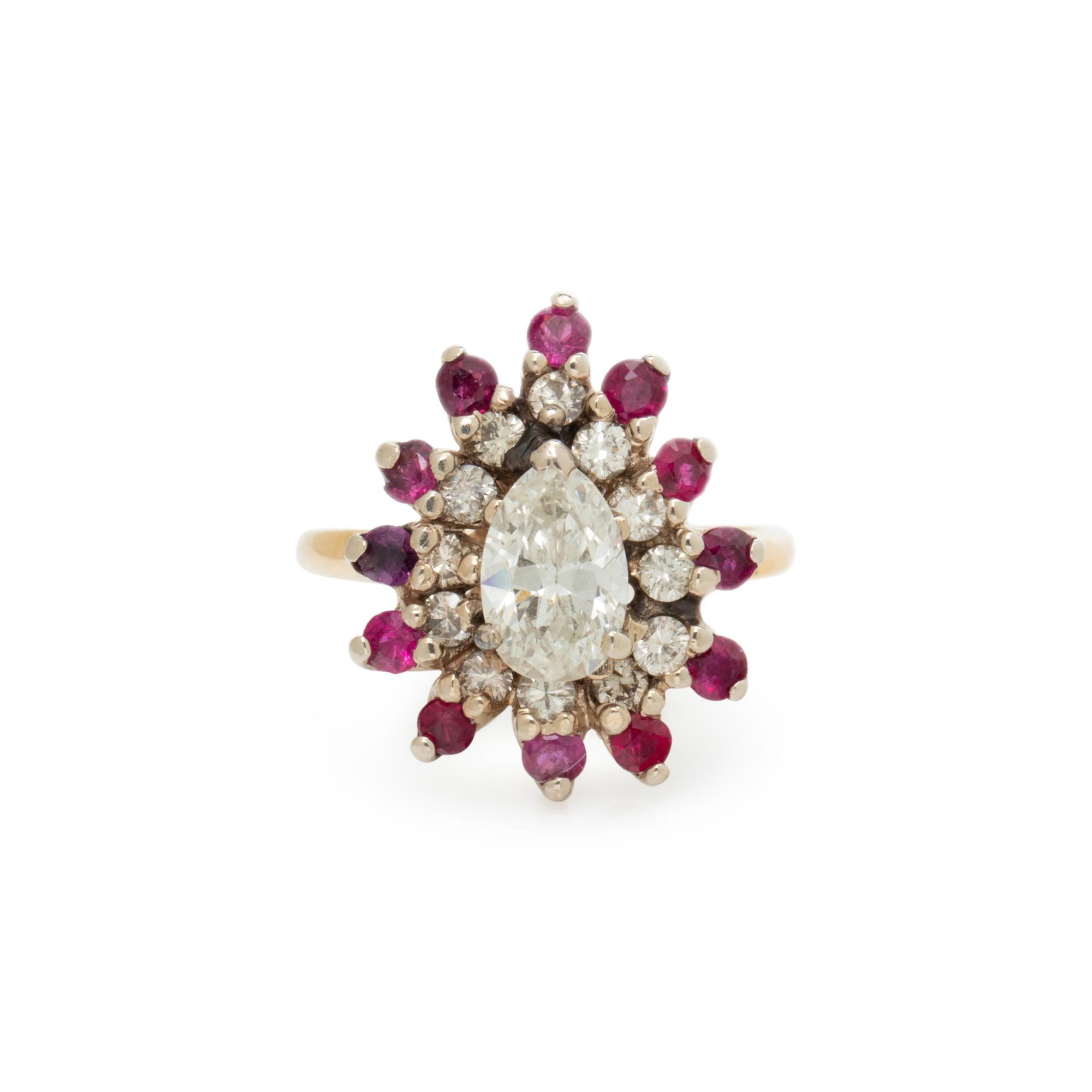 DIAMOND AND RUBY RING