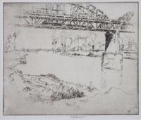 Joseph Pennell, (American, 1860-1926), The City Bridge, St. Louis