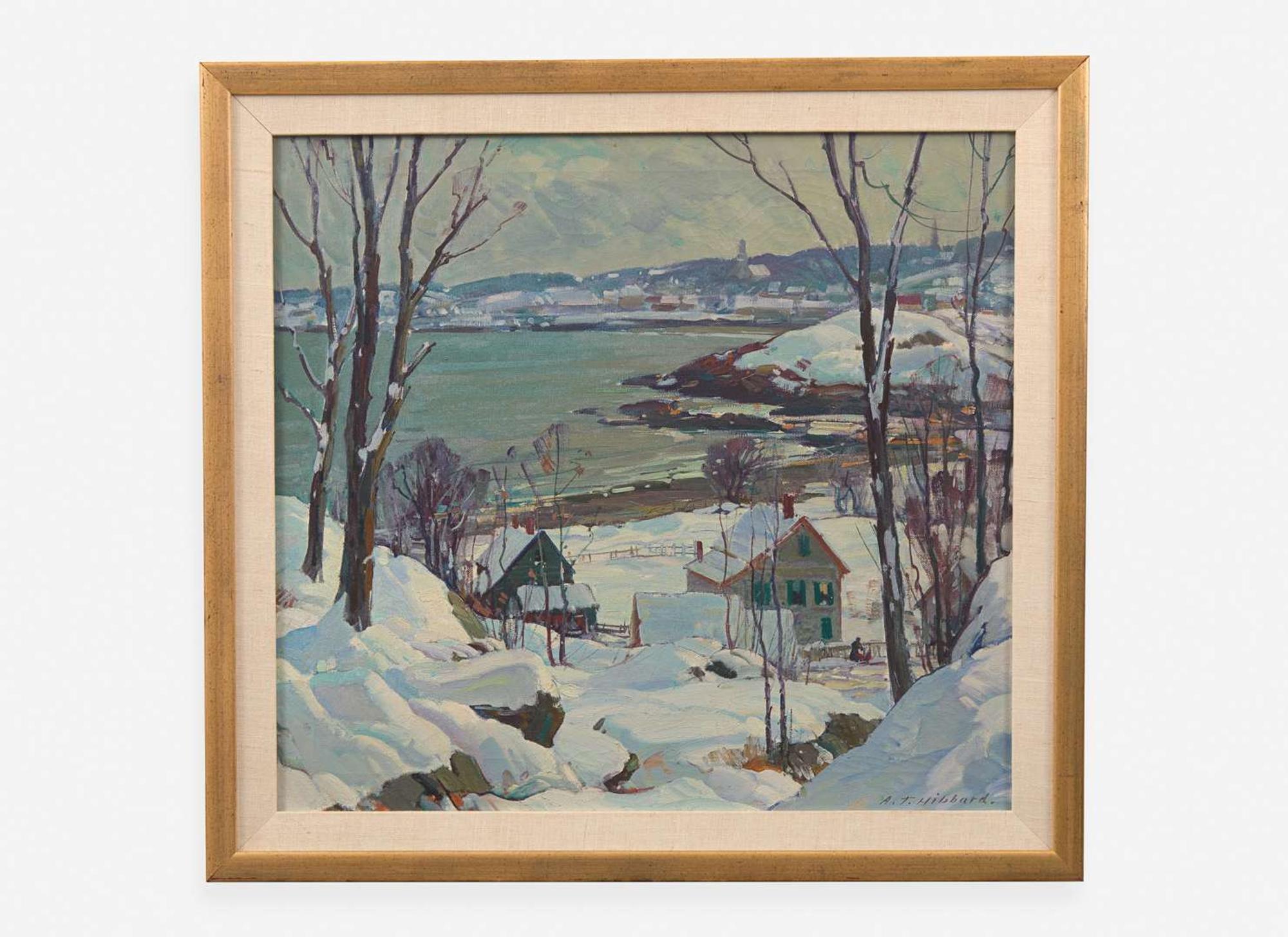 Aldro Thompson Hibbard (American, 1886-1972) - Winter, Back Beach, Rockport