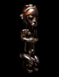 A Fang Wood Standing Figure