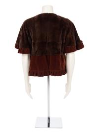 Vera Wang Brown Weasel Jacket, 2000s