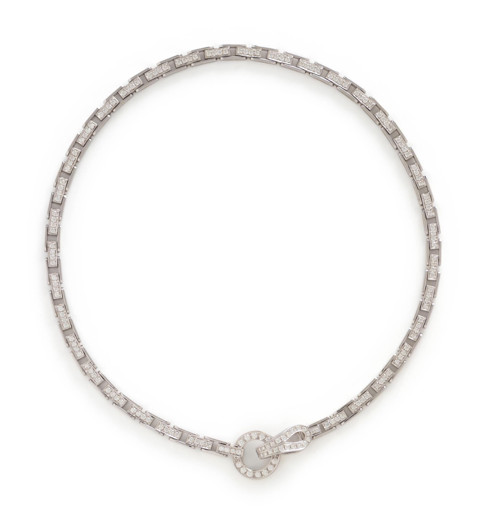 WHITE GOLD AND DIAMOND NECKLACE
