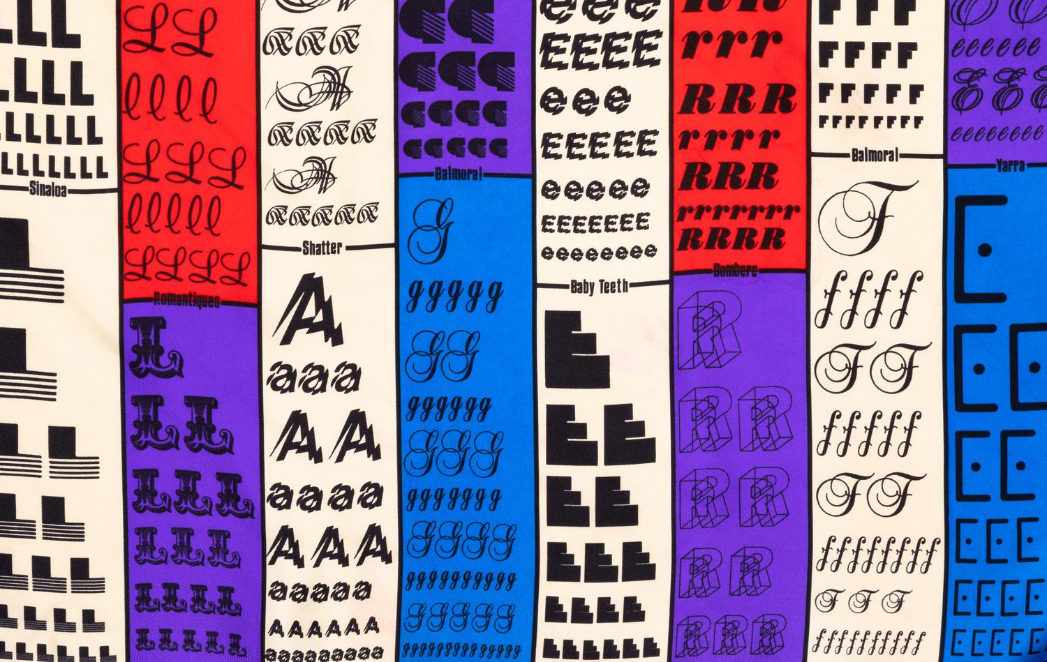 Karl Lagerfeld Scarf, 1980s