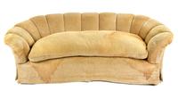 A Contemporary Upholstered Sofa Length 84 inches.