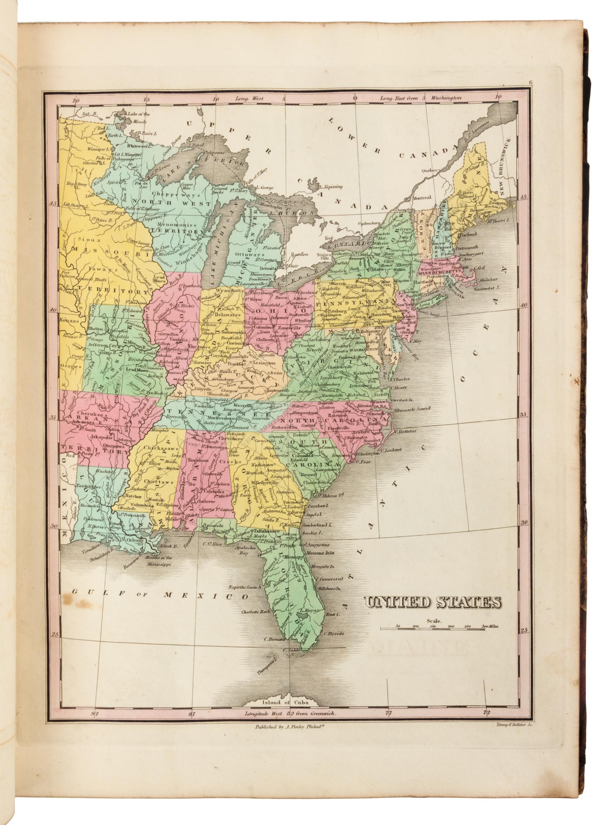 FINLEY, Anthony. A New and General Atlas. Philadelphia, 1833.