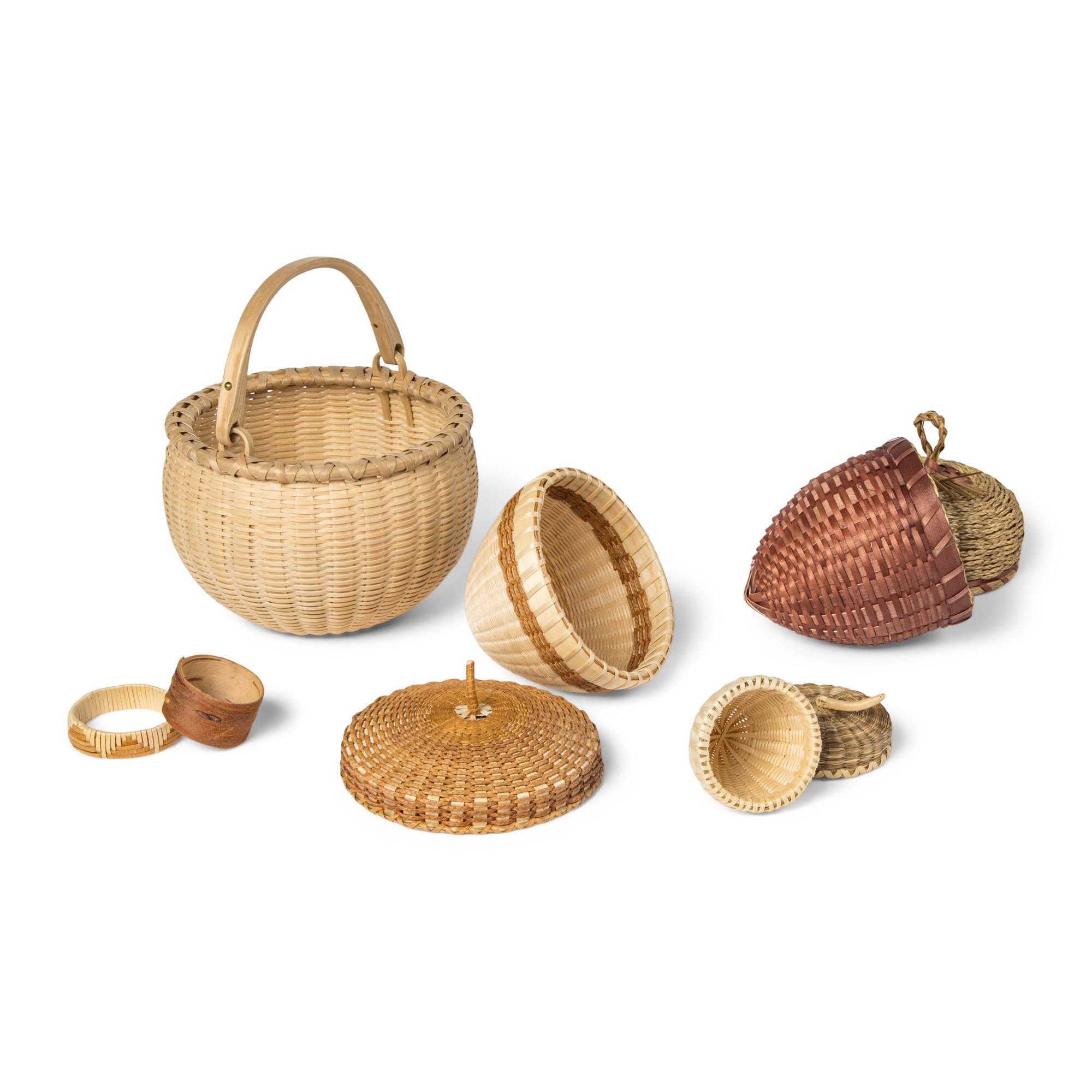 Northeastern Ash and Sweetgrass Baskets