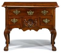 "Crim Family" Chippendale walnut dressing table carving attributed to martin jugiez (d. 1819), philadelphia, pa, circa 1770