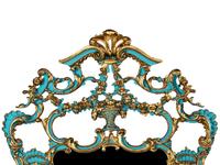 A Painted Italian Baroque Style Console Table and Mirror