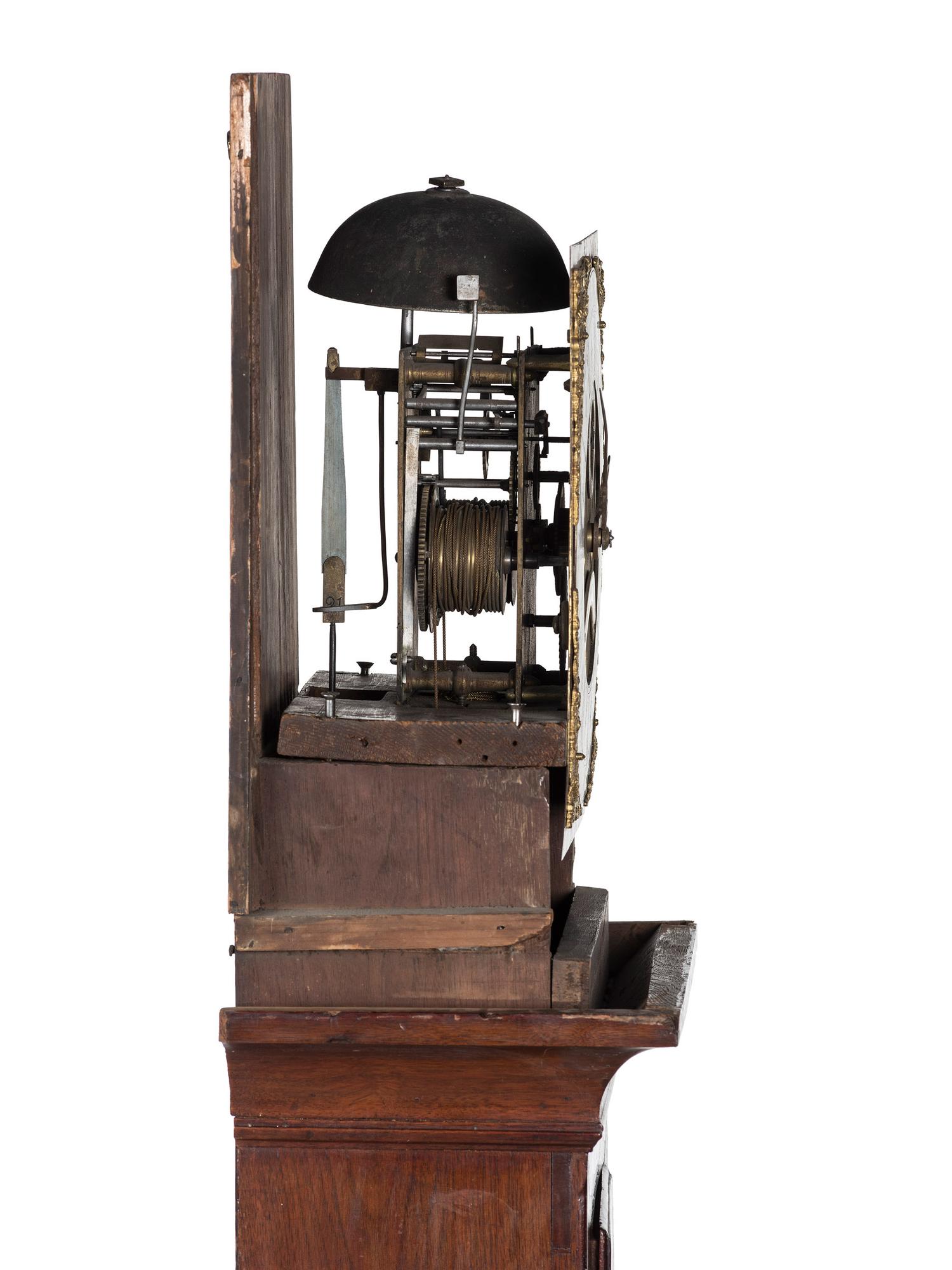 A William and Mary Walnut Tall Case Clock