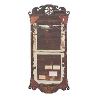 A Chippendale Mahogany and Parcel-Gilt Looking Glass