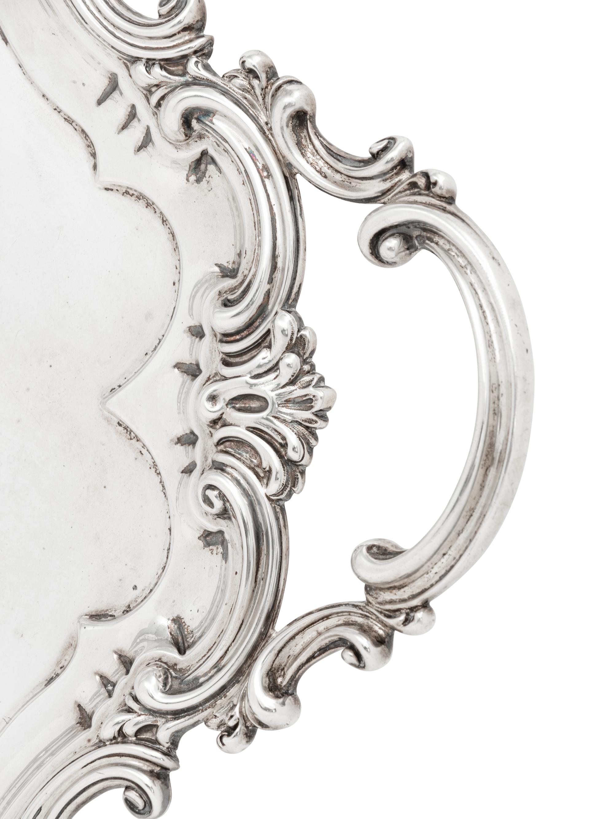 A Victorian Silver Serving Tray