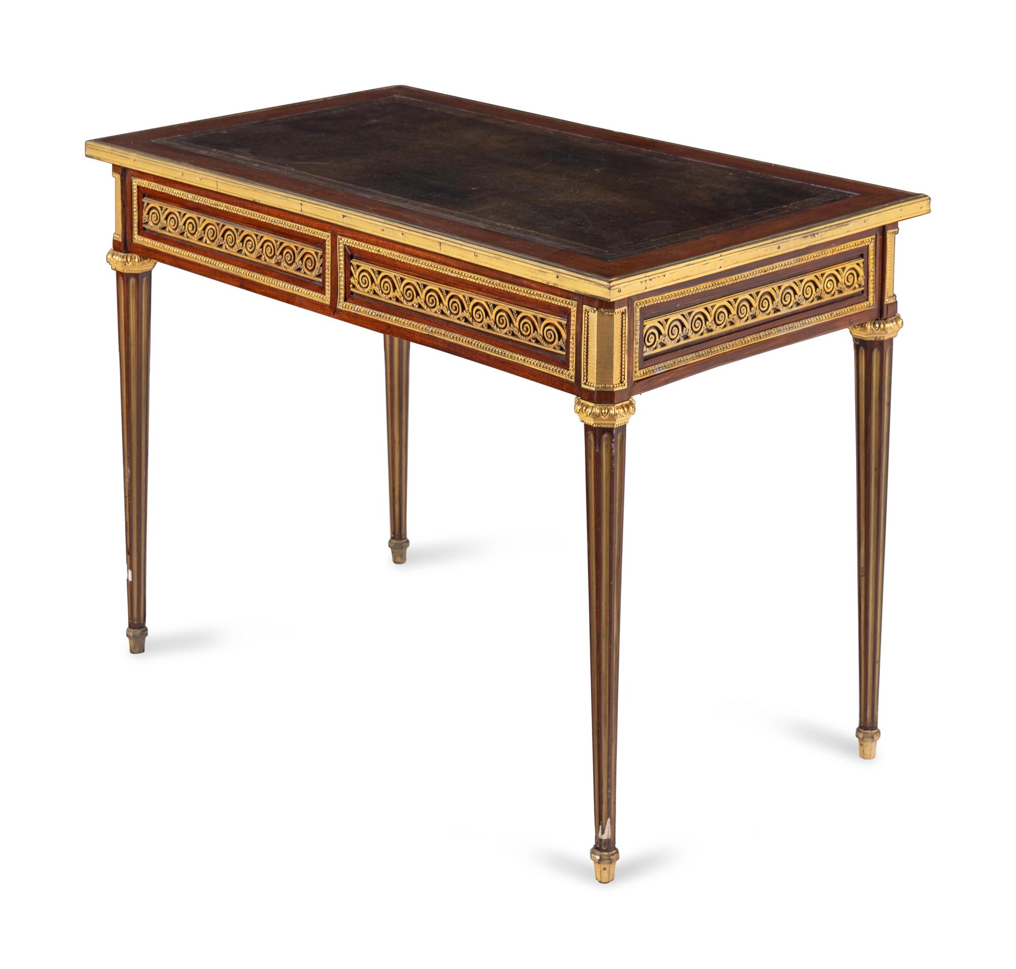 An Empire Gilt Metal Mounted Mahogany Lady's Writing Desk