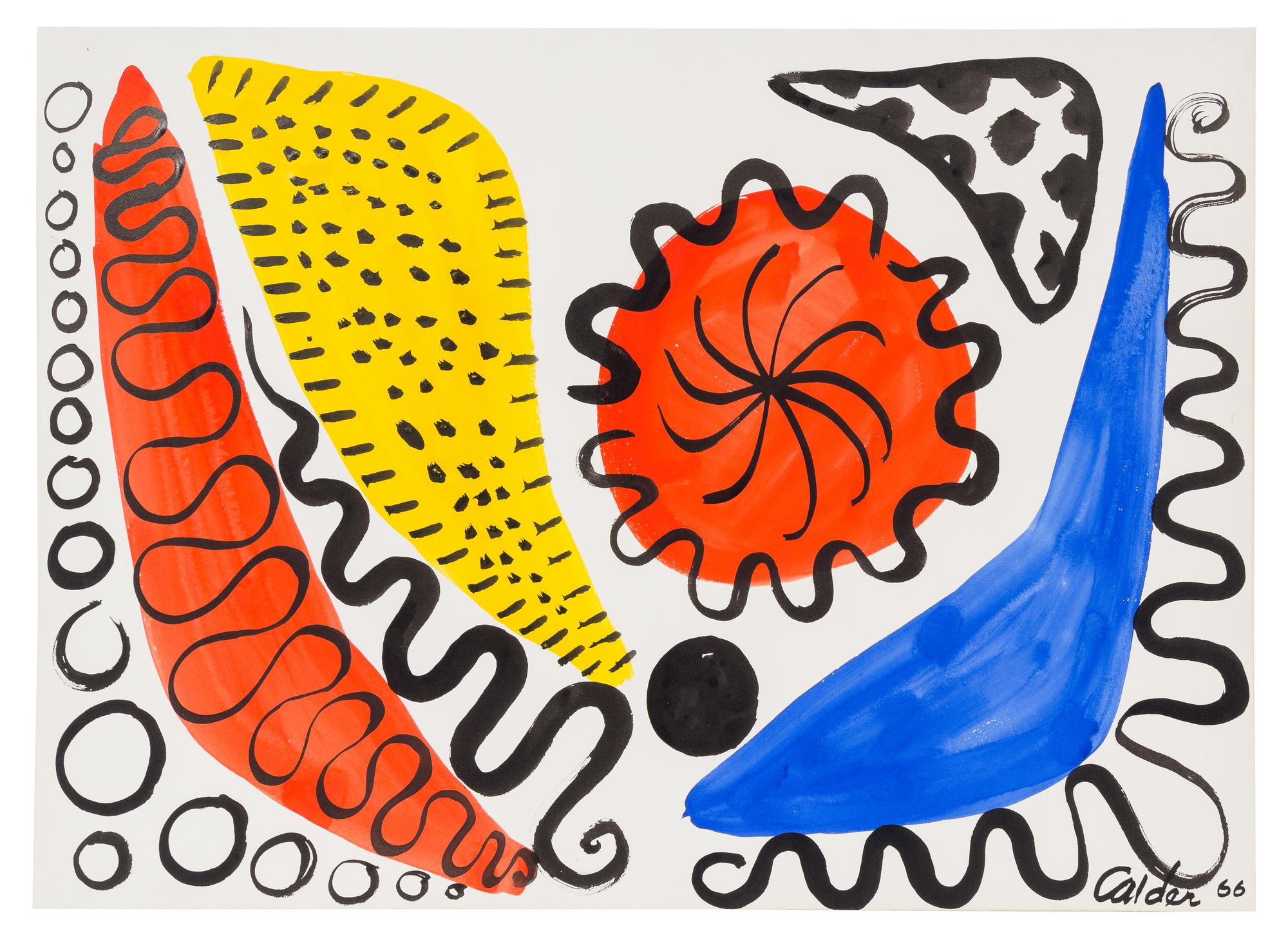 Alexander Calder, (American, 1898-1979), Boomerangs and Calderunes, 1966