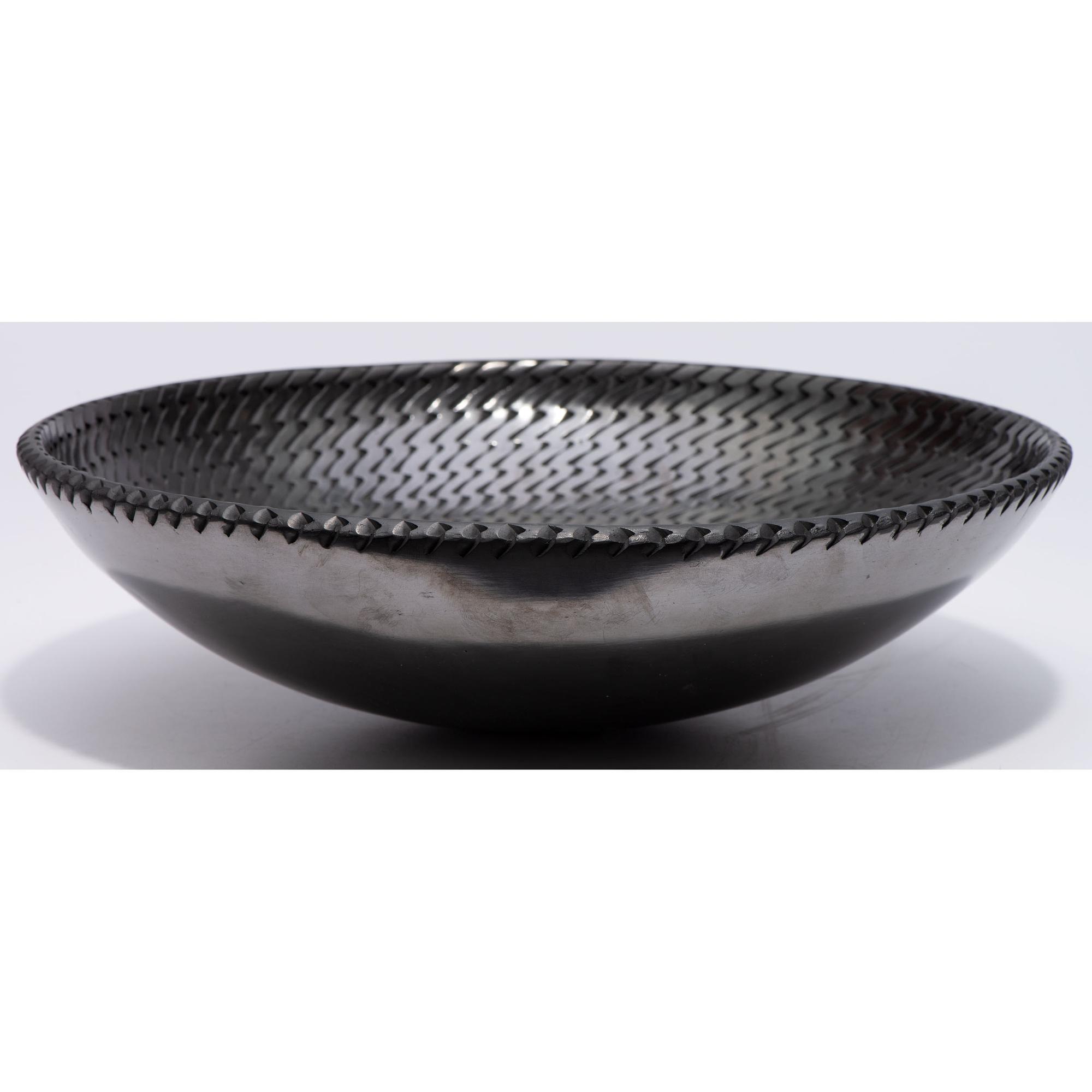 Blackware Pottery Plate