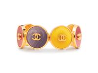 Chanel Goldtone Medallion Cuff, 1980-90s