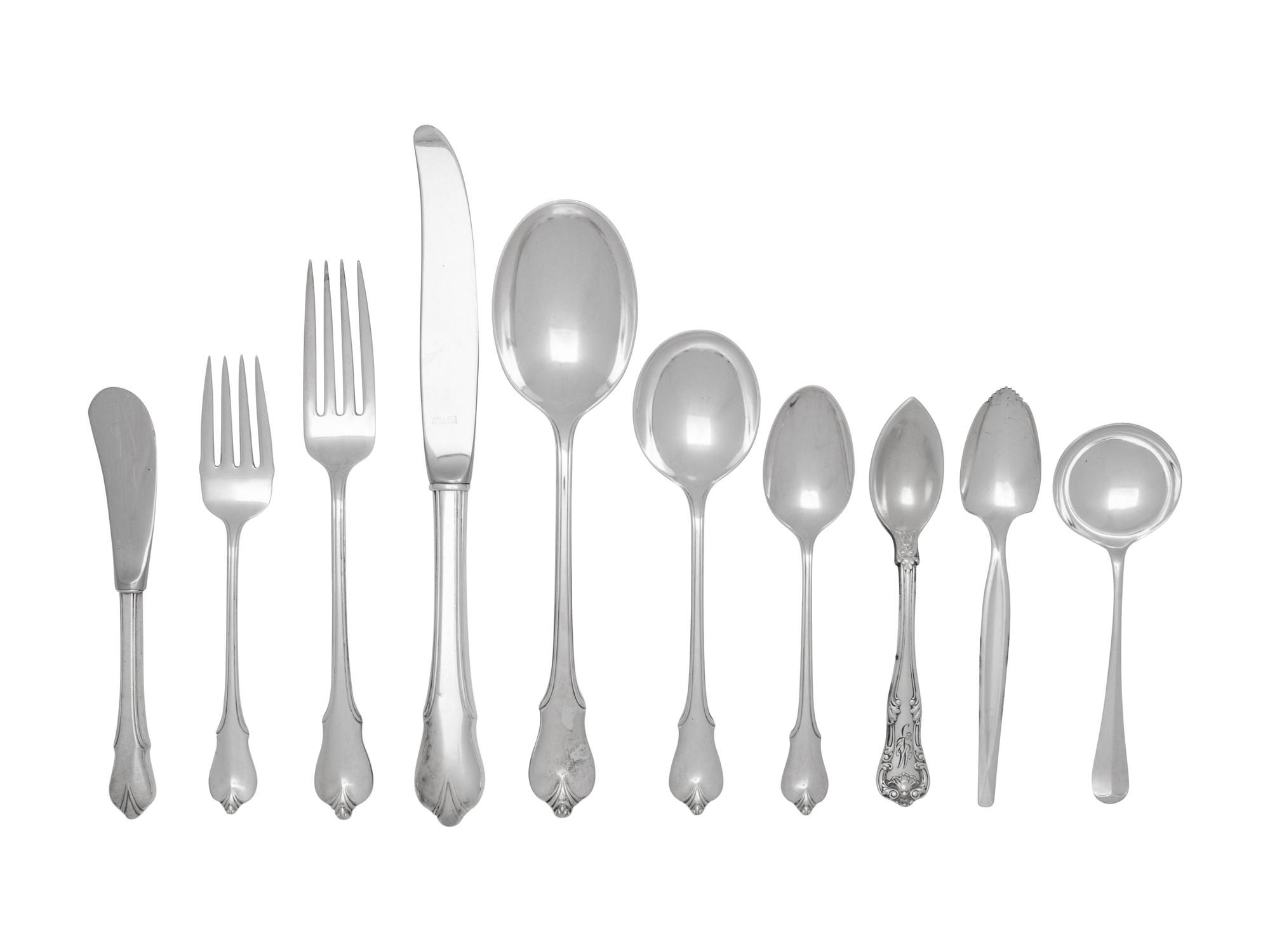 An American Silver Flatware Service