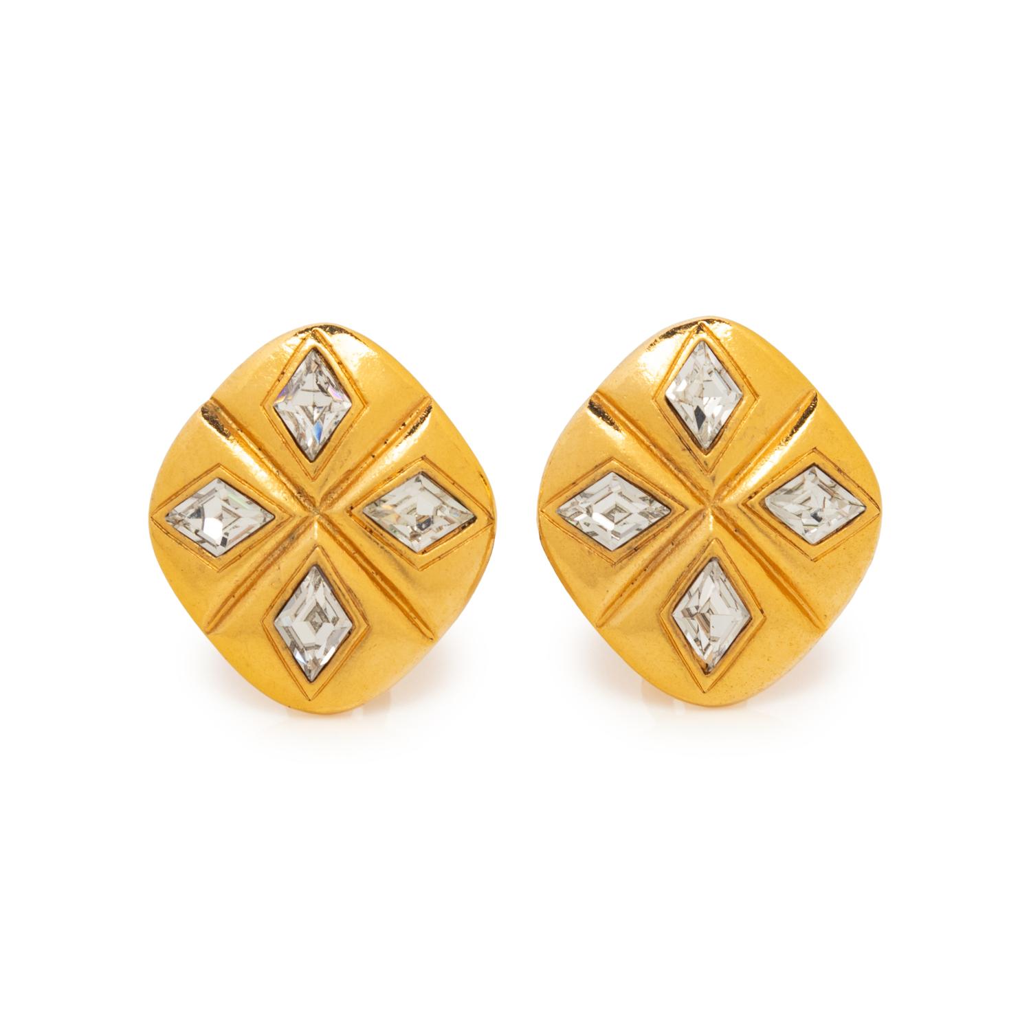 Chanel Gold-Tone Ear Clips