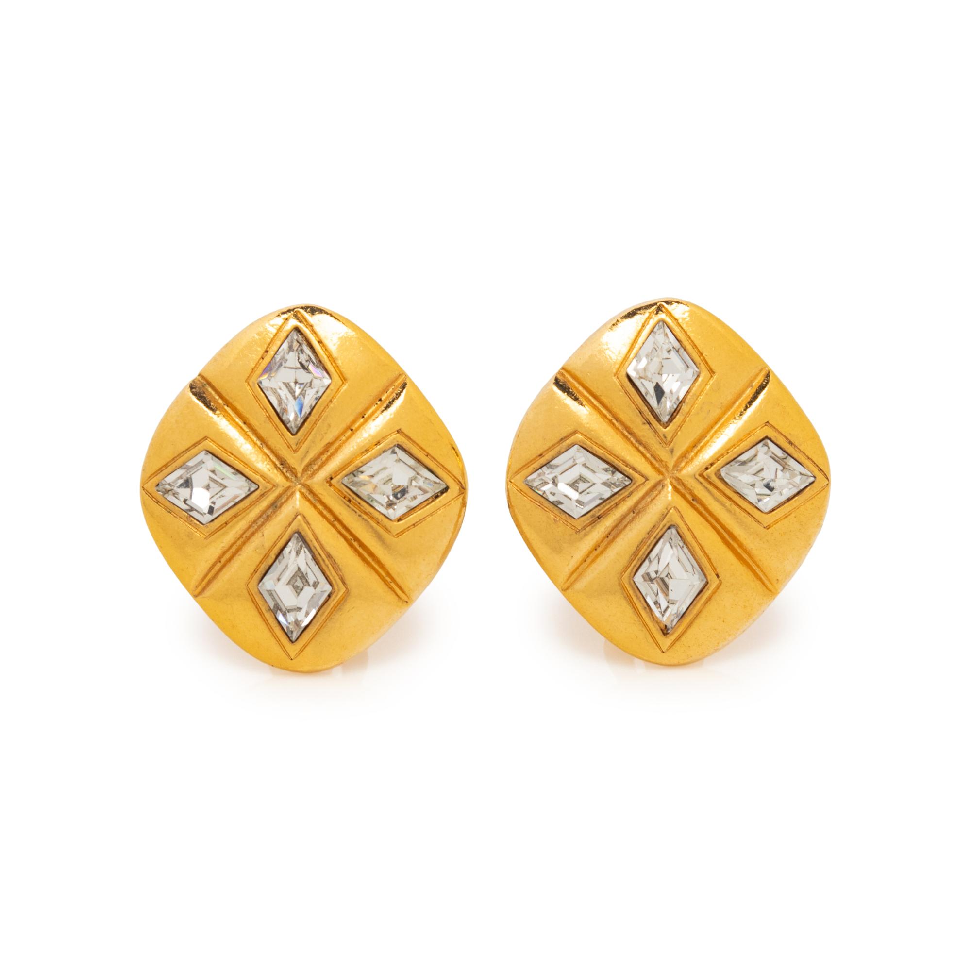 Chanel Gold-Tone Ear Clips